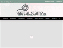 Tablet Screenshot of metalstampinc.com